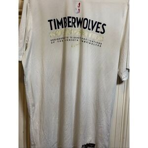 Nike Dri-fit Men's NBA Minnesota Timberwolves Performance T-shirt White Large